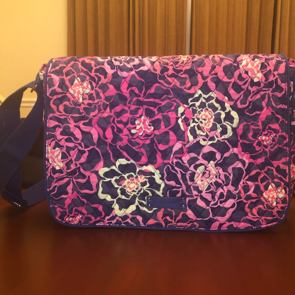 Vera Bradley Laptop Messenger Bag, Katalina Pink